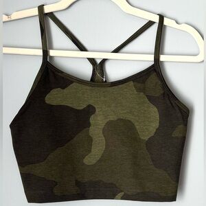 OFFLINE by Aerie The Hugger Camo Longline Sports Bra | Light Support | Small